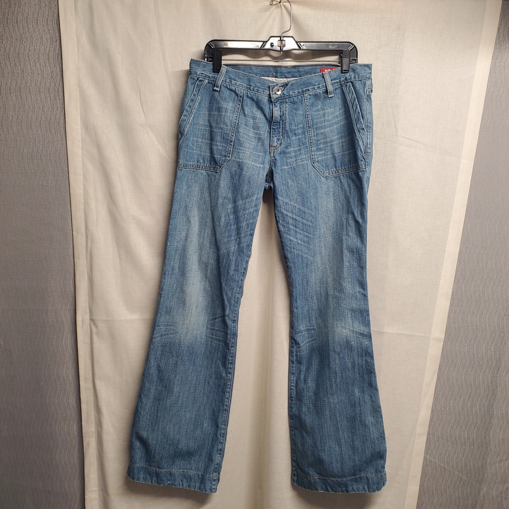 Express Light Blue Flare Jeans